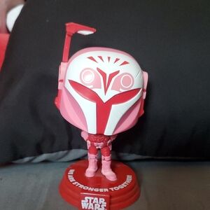 Star Wars Funko Pop Pink Valentine's Bo Katan Bobblehead Figure